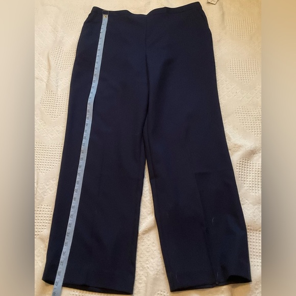 Alfred Dunner Comfort Waist Classic Navy Pants - Picture 6 of 8